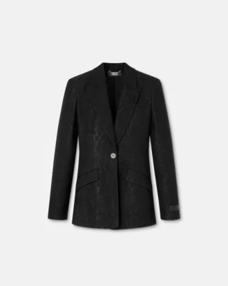 Python-jacquard-blazer i ullblanding