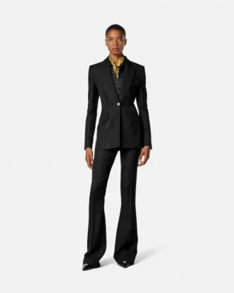 Python-jacquard-blazer i ullblanding