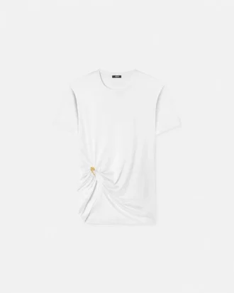 Safety Pin Draped T-skjorte