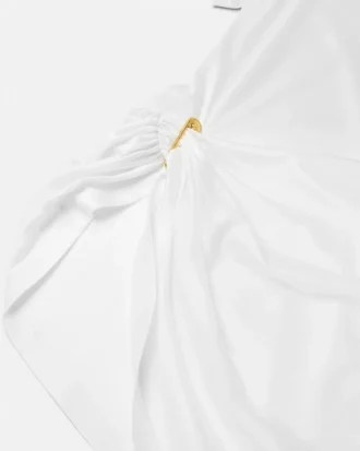 Safety Pin Draped T-skjorte