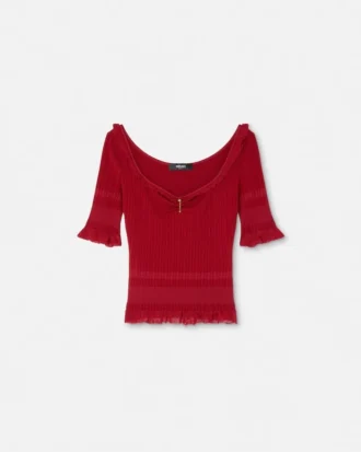 Safety Pin strikket topp