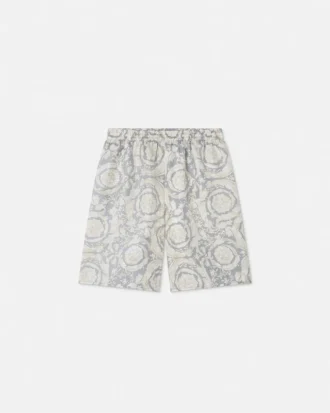 Silketwill-shorts med trykk for barn