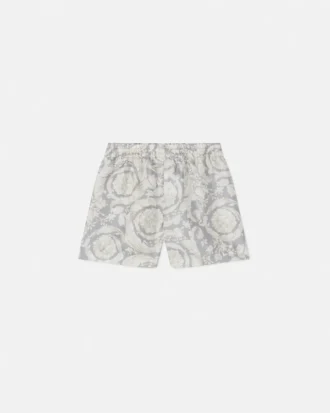 Silketwill-shorts med trykk for barn