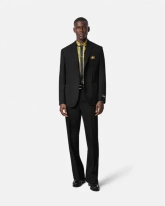 Slim fit-blazer i ull