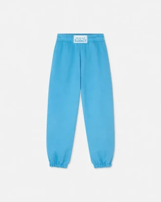 Sweatpants i bomullsjersey med trykk for barn