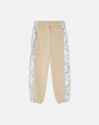 Sweatpants i bomullsjersey med trykk for barn