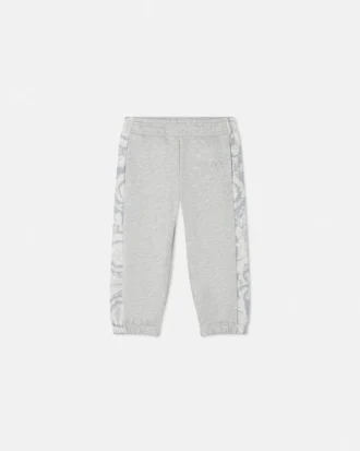 Sweatpants i bomullsjersey med trykk for barn