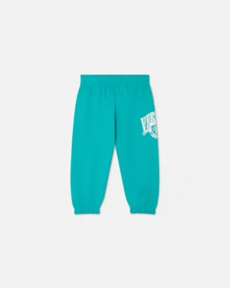 Sweatpants i bomullsjersey med trykk for barn