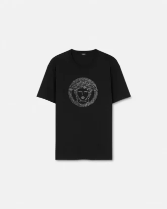 T-skjorte med dekorert Medusa-motiv