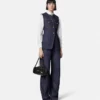 Tettsittende vest i denim