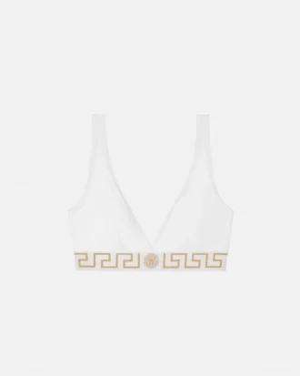 Triangel-bralette i bomullsjersey