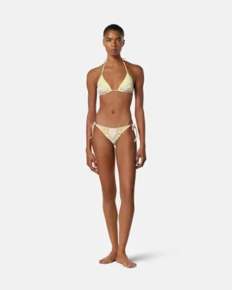 Triangelbikinitopp med print