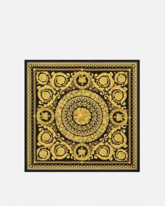 Trykt silketwill-skjerf 90 cm