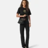 Versace Tag Nappa Hobo Bag