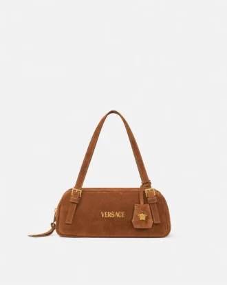 Versace Tag suede bowlingveske